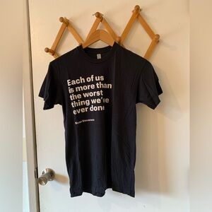 Legacy Museum Bryan Stevenson Quote tee, Size XS